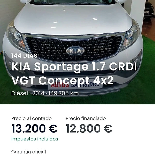 Talleres San Isidro carros en venta Kia